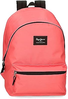 Pepe Jeans Aris Mochila para Portátil Doble Compartimento 15,6" Rojo 31x44x15 cms Poliéster 20,46L