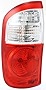 Evan-Fischer Tail Light Assembly Compatible with 2004-2006 Toyota Tundra Clear/Red Lens with Standard Bed Double Cab Driver Side