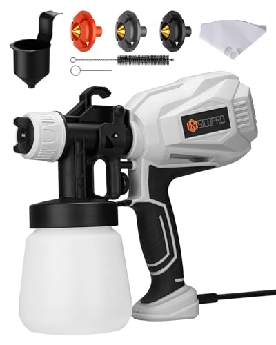Image of Paint Sprayer, Paint Sprayer for House Painting, Lawn and Garden, HVLP Spray Paint Gun, Electric Paint Sprayer Gun for Interior Walls, Furniture, Cabinets, Fence, Door, Garden Chairs