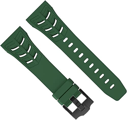 Boîtier montre fibre de carbone Apple Watch 45mm kit mod bracelet caoutchouc
