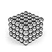 myHodo Bolas Magnéticas 5mm [100 Piezas] con Ebook, Bolitas Magnéticas Versátiles, Idea de Regalo Antiestrés, Bolas de Iman, Imanes Pequeños para Superficies Magnéticas, Magnetic Balls (Plata)