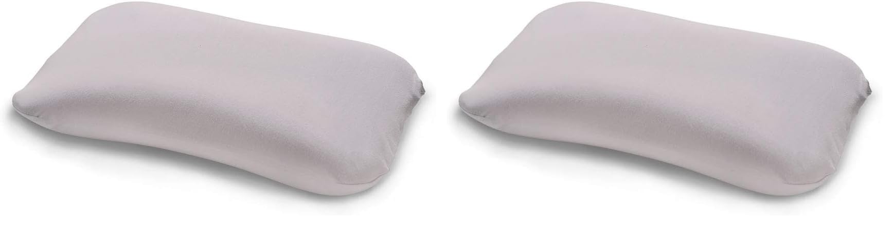 TEMPUR Jersey-Kissenbezug mit Reißverschluss für Symphony Schlafkissen, One Size (S/M/L), Platin (Packung mit 2)
