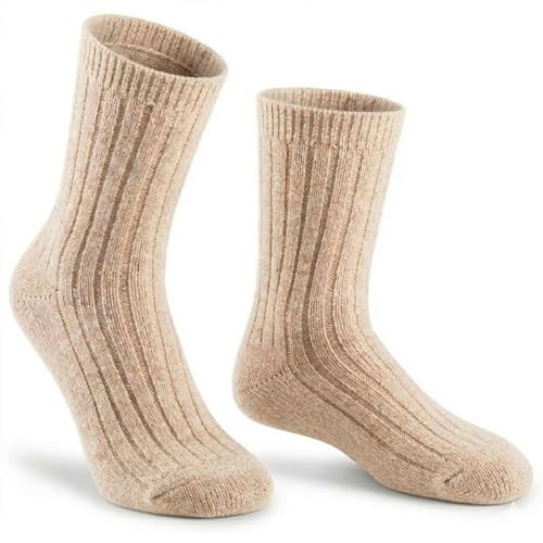 BOSKIMO Calcetines de Lana Merino y Cashmere OEKO TEX – Calcetines Unisex Térmicos, Suaves y Transpirables