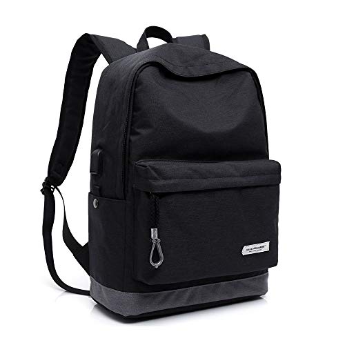 Mochila Escolar Com USB Reforçada Para Notebook Moderna Unissex