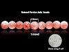 ZHFMLY 10mm Natural Persian Jade Beads, Red Colorful Dyed Healing Crystal Round Loose Stone Beads for Jewelry Making, DIY Bracelets Necklaces, Chakra Energy Craft Supplies One Strand #2