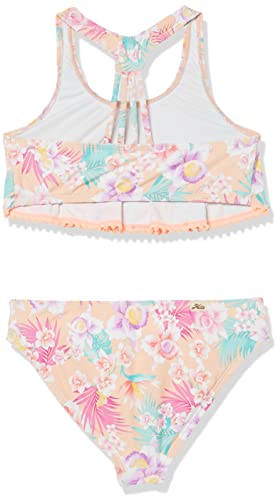 Hobie Girls Hi Neck Crop Bra Bikini Top & Banded Bottom Swimsuit Set4