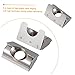 TOPPERFUN 15pcs Slot Shrapnel Nuts Industrial Profile Accessories Plated Elastic Spring Nut Block Silver for CNC Routers Printers Robotics Projects
