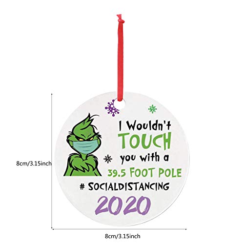 Enfeite de Natal Lixiliw Grinch Hand Christmas, fedorento, fedorento, Grinch Grinch Ornamento de mad