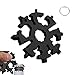 Produktbild Opaltool Schneeflocken-Multi-Werkzeug, 20 in 1 Edelstahl Schneeflockenöffner Easy N Genius Schneeflocken Werkzeug für Outdoor Reisen Camping, 1 Schwarz