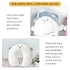 stocaggio Kids Travel Pillow - 2-in-1 Deformable Kids Neck Pillow for Traveling, Soft U-Shaped Pillow with Adorable Animal Design, Comfy Sleep and Play, Ideal for Airplanes and Cars - Blue Bear #2