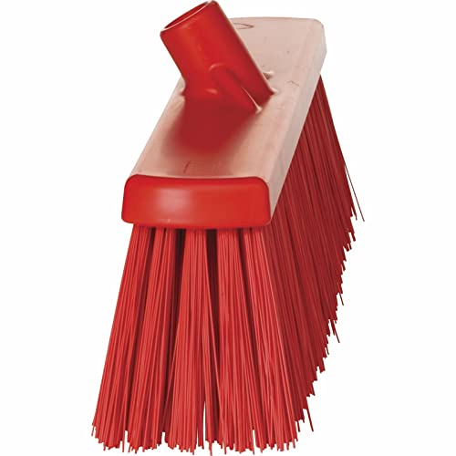 Vikan 29204 Heavy Duty Block Sweep Floor Broom Head, PET Bristle Polypropylene, 20-1/2, Red