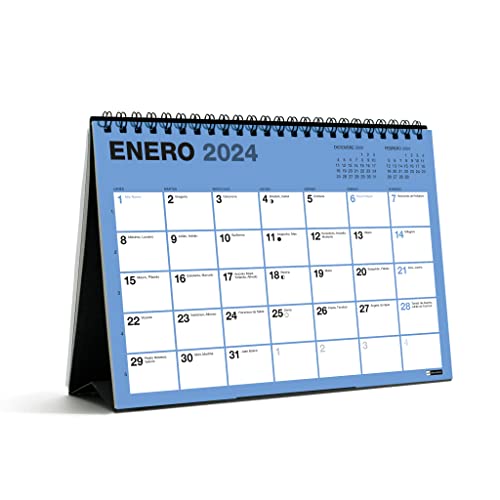 Miquelrius - Calendario Sobremesa 18 Meses, de Julio 2023 a Diciembre 2024, Tamaño A5, Colores