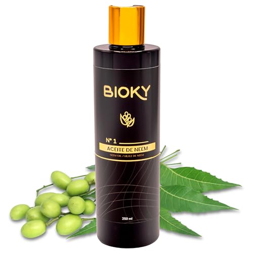 Aceite de Neem para la Piel 250ml - Aceite Vegetal Prensado en Frío | Cuerpo, Piel, Cabello | Prensado en Frío | Olor Característico Neem (250 ml (Paquete de 1))