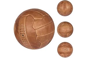 Antique Handcrafted Leather Soccer Ball