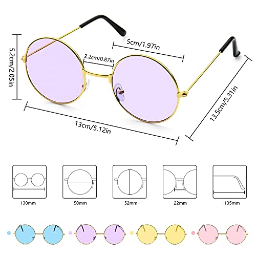 Czemo Occhiali da Sole Rotondi John Lennon ha