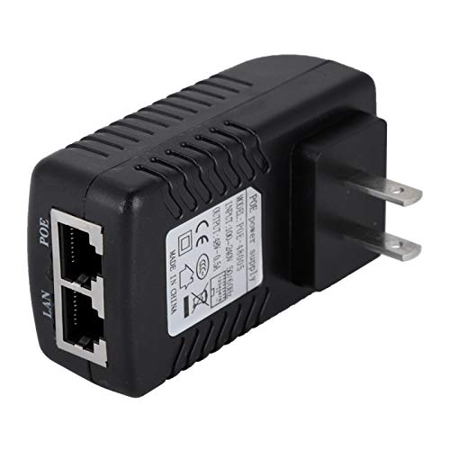 Adaptador fuente de alimentación POE 100-240V adaptador Ethernet con protección contra cortocircuitos, sobrecorriente y sobretensión miniatura 3