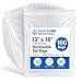 Spartan Industrial || 100 Count - 13 X 18" - 2 Mil Clear Plastic Reclosable Zip Poly Bags with Resealable Lock Seal Zipper (More Sizes Available)