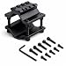 360 Tactical Single Rail Three Slot Barrel Mount Weave Picatinny Weaver Barrel Mount 3 Slot