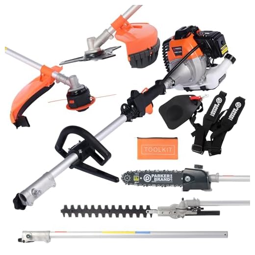 4. 52cc Petrol Multi Function 5 in 1 Garden Tool