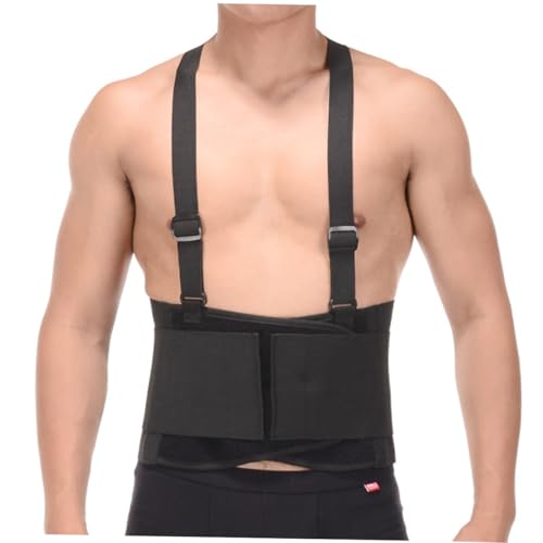 Beavorty Protective Lumbar Brace Breathable Back Support Belt Adjustable Waist Support Strap for Lower Back for Men Women