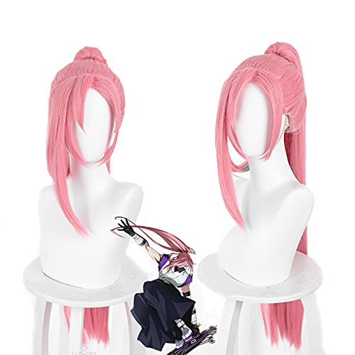 SK8 the Infinity Cherry blossom Wig Anime Long Pink Cosplay for Girl Adjustable Glueless Lace Costume Role Play Party Long Costume Wig (Cherry Blossom Pink)