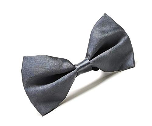 Image of JAGMOOLYA Products The Perfect Classic Satin Pre-Tied Bow Tie Formal Solid Tuxedo Bowtie Adjustable Length Many Colors and Styles Bow for Adults and Children