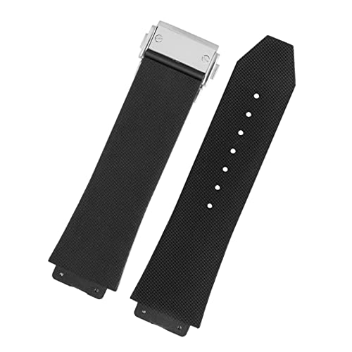 HEPUP Correa de reloj para HUBLOT BIG BANG de silicona, 25 x 19 mm, impermeable, para hombre, correa de reloj, accesorios de goma, 25-19mm, Ág