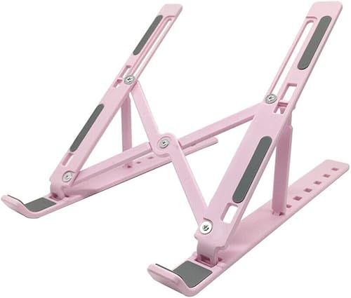 CZDYUF Portable Adjustable Laptop Stand Support Base Suitable for Computer Laptop Stand Desk Folding Computer Desk (Color E, Size 4.5 * 24cm)