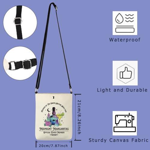 TIIMG Movie Inspired Gift Witch Gift Margarita Halloween Drinking Gift Midnight Margaritas Crossbody Bag2