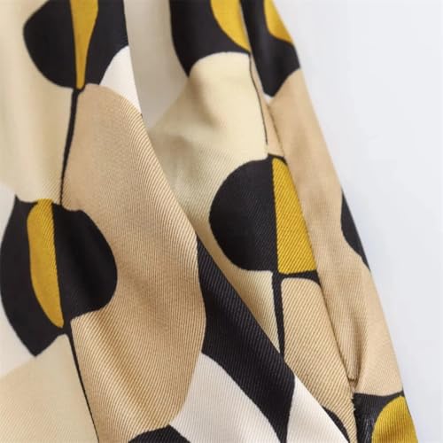 Women Print Straight Leg Pants Sets for 2 Pieces Print Top Women's Shirt Two Piece Set4