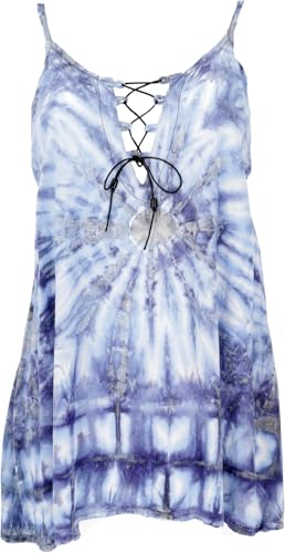 GURU SHOP Batiktop, Strandtop, Psytrance Hippie Top, Goa Top, Trägertop -...