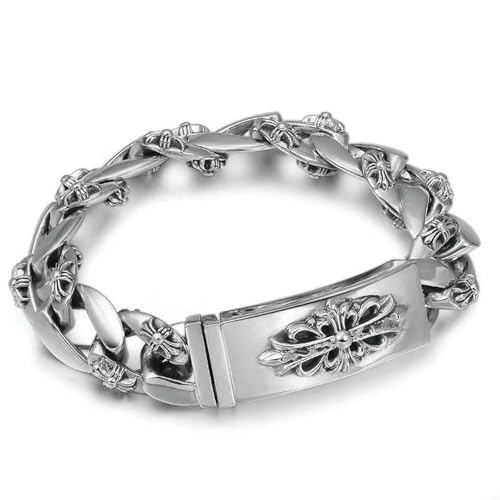 フローラル クロス ブレスレット シルバー 925