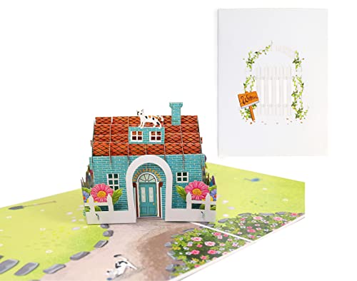 Carte de vœux nouvelle maison pour une fête de pendaison de crémaillère réussie