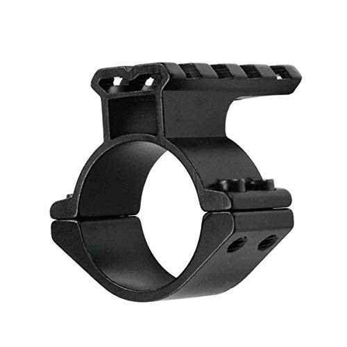 Huntiger 1" Scope Adaptateur Monture avec 5 Slots Rail supérieur pour la Sauvegarde/deuxième viseur Laser Cover