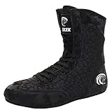 High Top Boxing Schuhe Unisex Wrestling Stiefel Leichte Gewicht Atmungsaktive Boxschuhe Für Männer Frauen Junge,Schwarz,39 EU