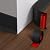 Flexible Baseboard Molding Trim, 4 Inch x 60 Feet Vinyl Wall Base with Wider Self-Adhesive Peel and Stick Cove Base, Rubber Wall Base Moulding Trim, Black