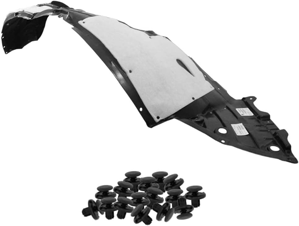 Parts N Go 2015-2019 Murano Fender Liner with Clips Front Passenger Side Right NI1249153 638405AA0A