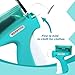 Stitch Gun for Clothes with Storage Box, Stitch Quick Cloth Fixer Sewing Gun with 6 Micro Needles, Quick Stitch Sewing Gun with 1000 Black and 1000 White Fasteners, Mini Tag Gun for Clothes（Blue）