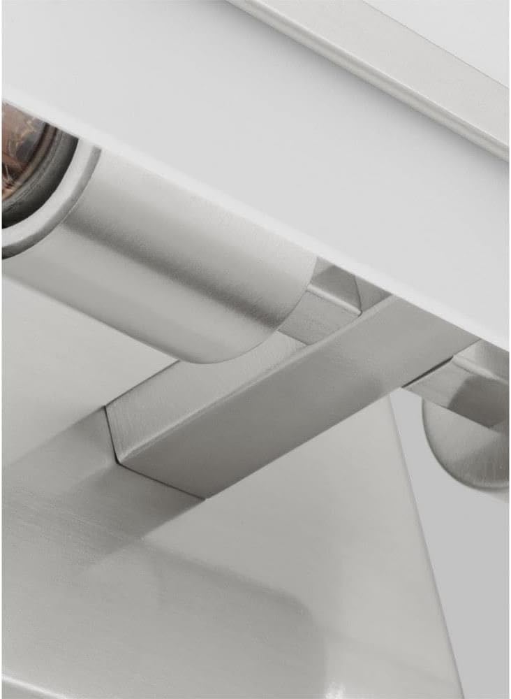 Generation Lighting 4454302-962 Dex Vanity, 2-Light 120 Total Watts, Brushed Nickel Silver