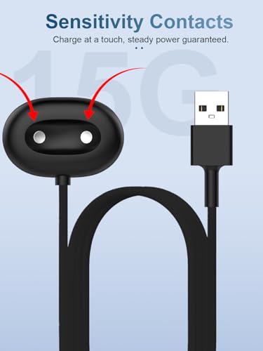 Câble de charge Google Pixel Watch 4 avec base magnétique stable USB-A noir - 5