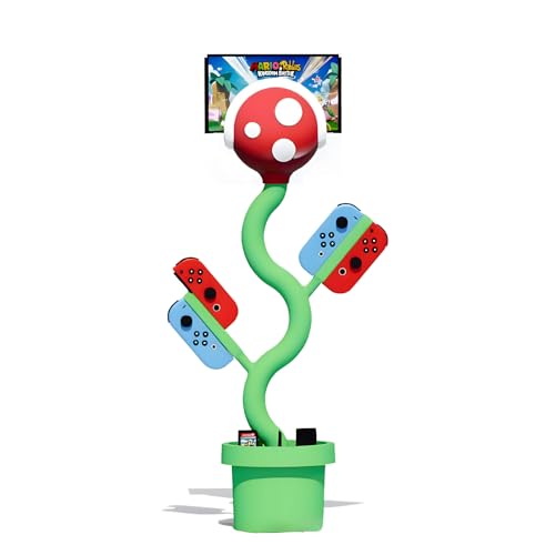 Multi-Functional Freestanding Gaming Charging Station - Innovative Piranha Plant Design | Desk Decor & Organizer for Nintendo Switch