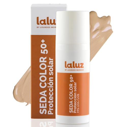 Lourdes Moreno | Protector Solar Facial 50 Con Color | 50 Ml | Crema Solar Facial 50 Con Color Antimanchas Y Antipolución De Uso Diario | Cobertura Natural, Efecto Buena Cara, Disimula Imperfecciones