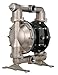 PD15A-ASS-AAA - ARO Pumps 1-1/2" Metallic Dia Pump ARO Pumps Diaphragm Pump, 1-1/2" Expert Series, Aluminum Center Section, - 11-1/2 NPTF Fluid Conn, Stainless Cap/Manifold, Hardware, Santoprene Seat, Ball, Diaphragm.