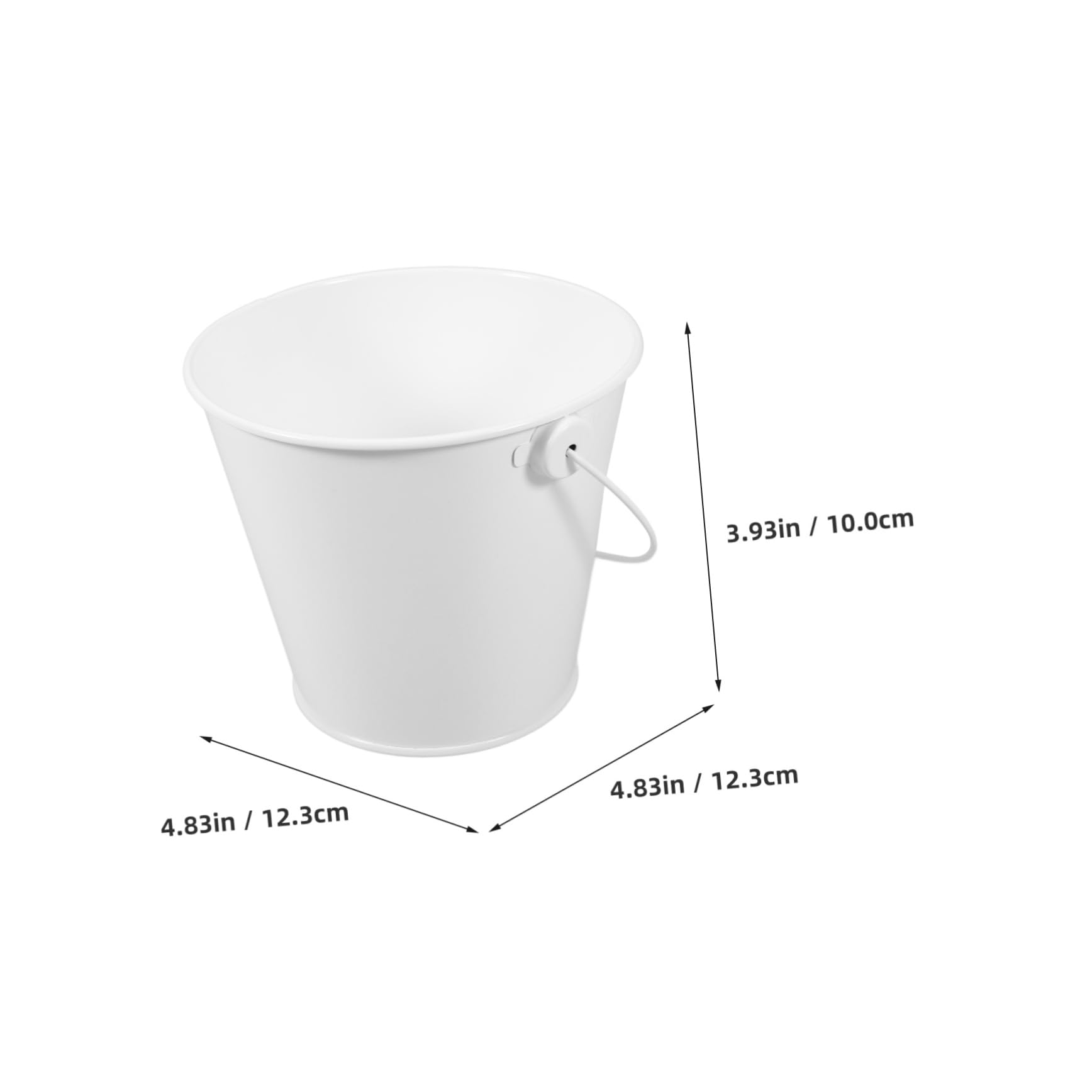 Garneck Metal Pail for Cooking Oil Grease Container High-Temperature Resistance Oil Drip Pan for BBQ Kitchen