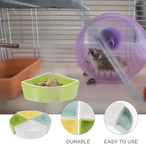 Cuencos pequeños de cerámica MAGICLULU para hámster y cobaya pack de 4 piezas 3