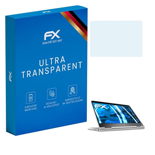 atFoliX Schutzfolie kompatibel mit HP Spectre x360 13-ac003na Folie, ultraklare FX Bildschirmschutzfolie (2X)