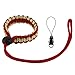 Allzedream Camera Wrist Strap Paracord Bracelet Adjustable for DSLR Binocular Cell Phone (Gold Red)