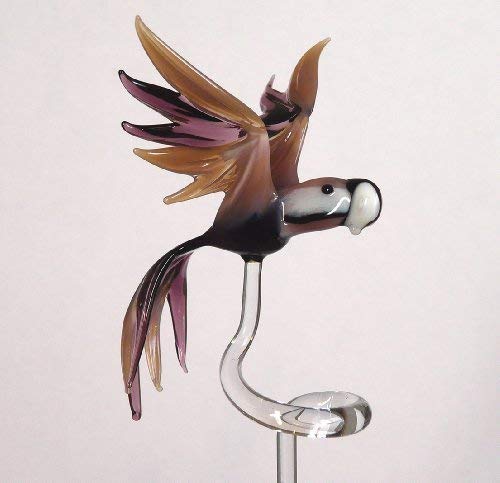 Orchids Rods Holder with Large Parrot Purple