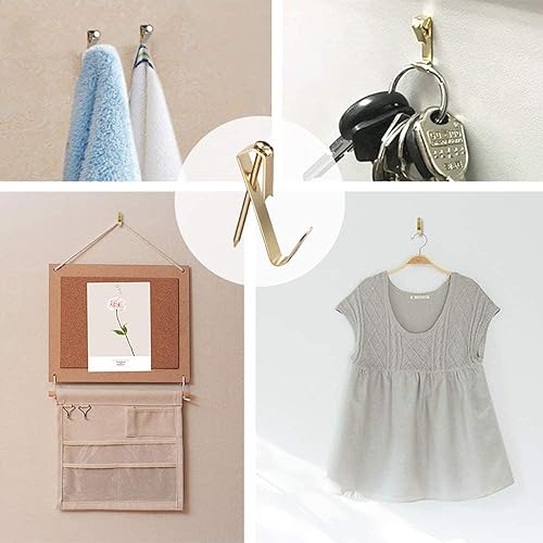 Image of 120 Pcs Metal Picture Hangers with Nails Heavy Duty Picture Hanging Hooks Hardware Picture Hanging Kits On Wood /Drywalls