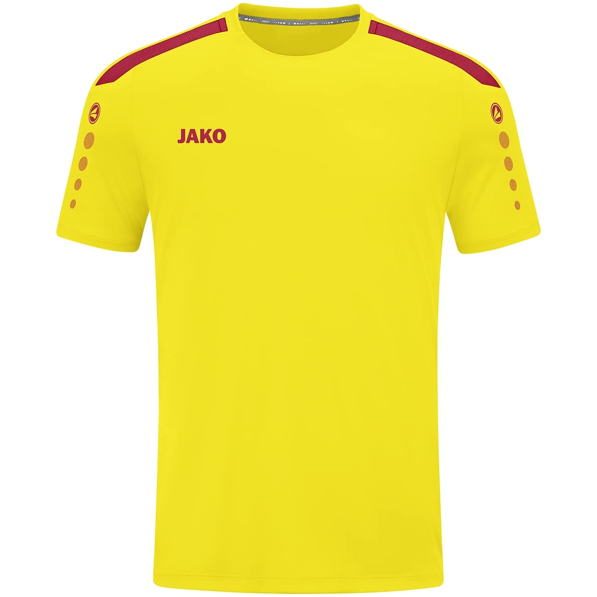 JAKO Damen Trikot Power, Kurzarm, Citro/rot, 40